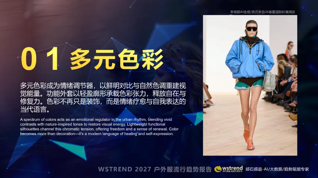 多元色彩户外服趋势图