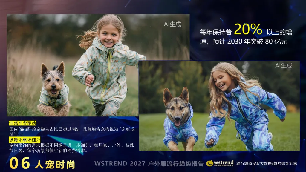 多元色彩户外服趋势图